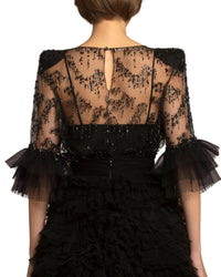 Fully Beaded Ruffled Top