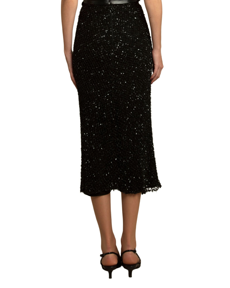 Fully Beaded Slim Skirt