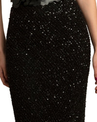 Fully Beaded Slim Skirt
