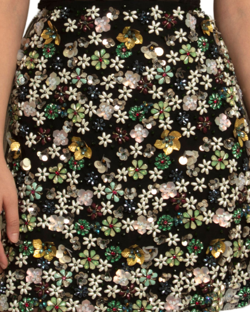 Fully Beaded Short Skirt