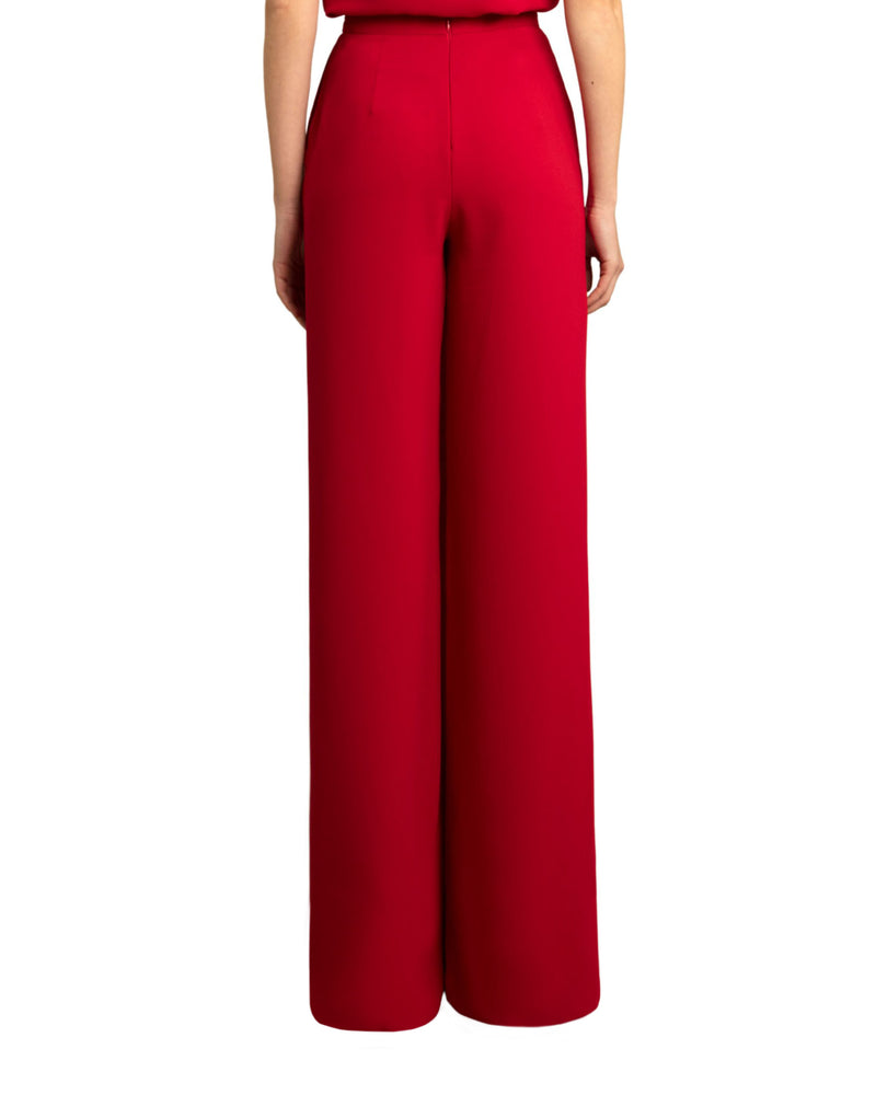 Flared Overlapped Pants
