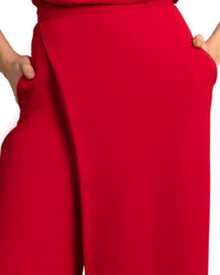 Flared Overlapped Pants