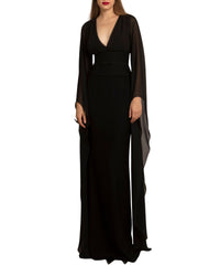 V-Neckline top paired with a slim cut skirt