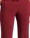 Straight-Cut Crepe Pants