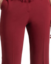 Straight-Cut Crepe Pants