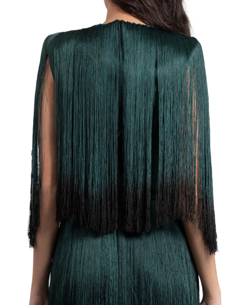 V-Neckline Tassel Top