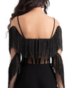 Long Sleeves Tassel Top