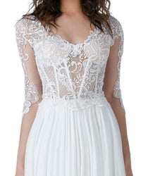 Lace Dress with Sleeves