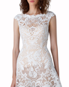 Structured Chiffon Panels Bridal Dress