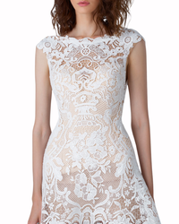 Structured Chiffon Panels Bridal Dress