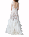 Structured Chiffon Panels Bridal Dress