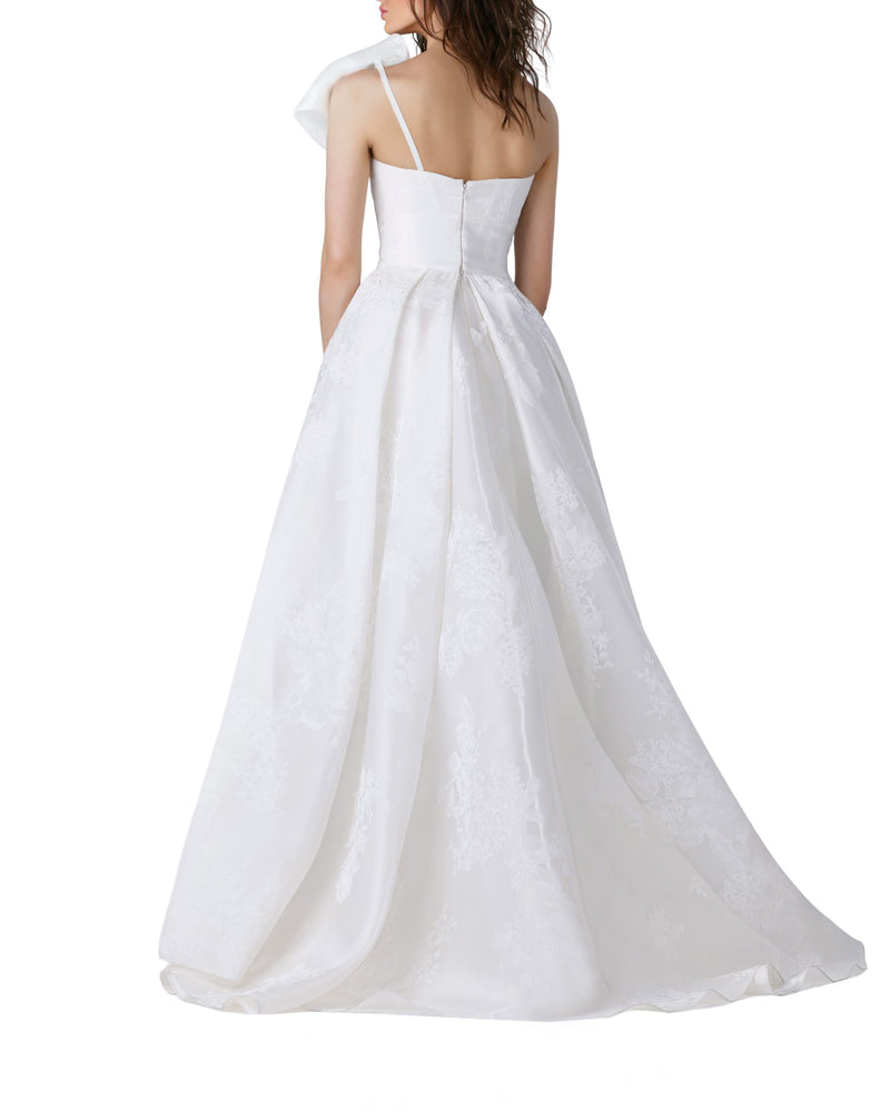 Bow-Like Organza Dress