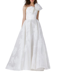 Bow-Like Organza Dress