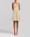 Rushed Tulle Strapless Dress