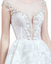 Flared Embroidered Gown