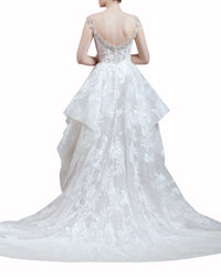Flared Embroidered Gown