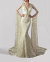 Floor-Length Sleeves Bridal Dress