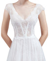 V-neck Back Train Dress