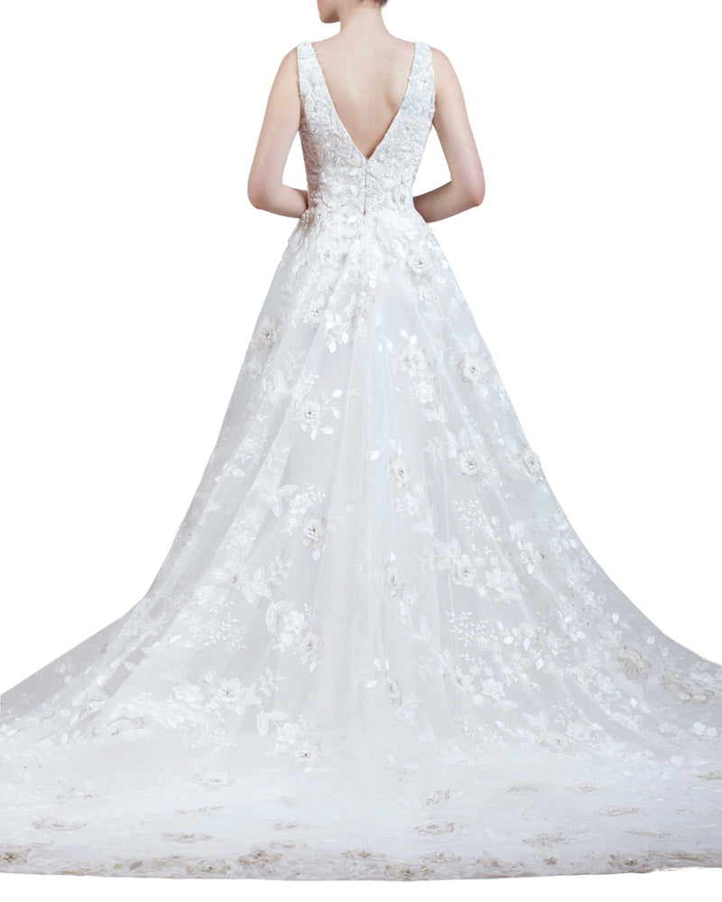 Deep V-Neckline Dress
