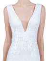 Plunging V-Neckline Gown
