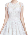 Scalloped Neckline Gown