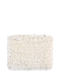 Ruffled Chiffon Clutch